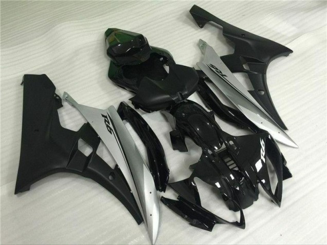 Inyección Kit Carenados Moto R6 06-07 - Plata Negro Inyección Kit Carenados Moto R6 06-07 - Plata Negro