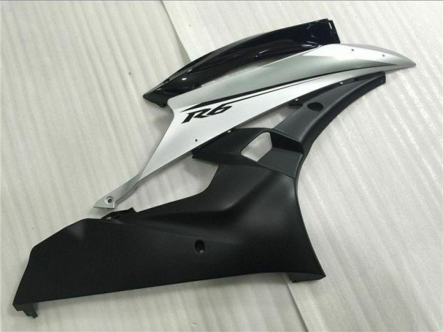 Inyección Kit Carenados Moto R6 06-07 - Plata Negro Inyección Kit Carenados Moto R6 06-07 - Plata Negro