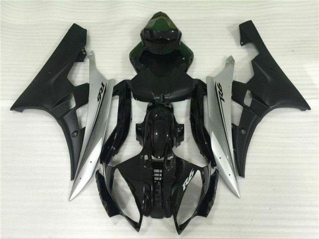 Inyección Kit Carenados Moto R6 06-07 - Plata Negro Inyección Kit Carenados Moto R6 06-07 - Plata Negro