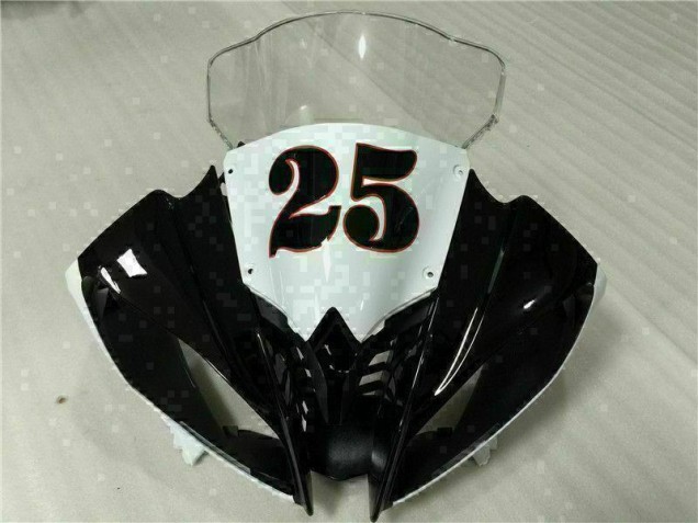 Inyección Kit Carenados Moto R6 08-16 - Blanco Negro Inyección Kit Carenados Moto R6 08-16 - Blanco Negro