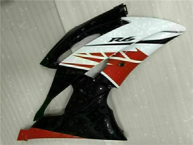 Inyección Kit Carenados Moto R6 08-16 - Blanco Negro Inyección Kit Carenados Moto R6 08-16 - Blanco Negro