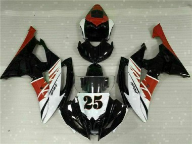 Inyección Kit Carenados Moto R6 08-16 - Blanco Negro