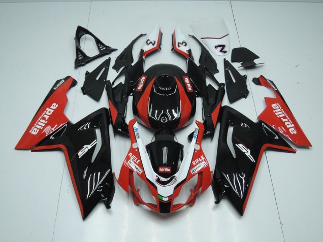 Inyección Kit Carenados Moto RS 125 06-11 - Negro y rojo Inyección Kit Carenados Moto RS 125 06-11 - Negro y rojo