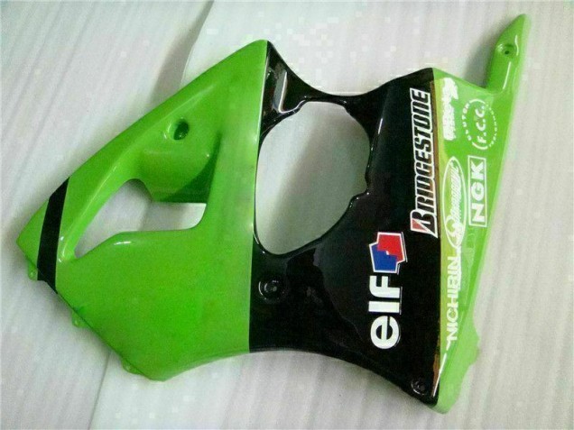 Inyección Kit Carenados Moto ZX6R 00-02 - Verde Negro Inyección Kit Carenados Moto ZX6R 00-02 - Verde Negro