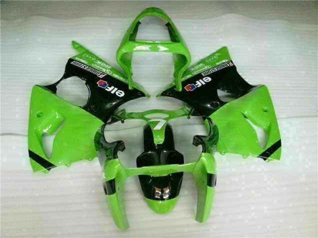 Inyección Kit Carenados Moto ZX6R 00-02 - Verde Negro Inyección Kit Carenados Moto ZX6R 00-02 - Verde Negro