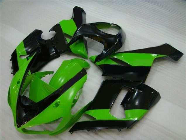 Inyección Kit Carenados Moto ZX6R 05-06 - Verde Negro Inyección Kit Carenados Moto ZX6R 05-06 - Verde Negro