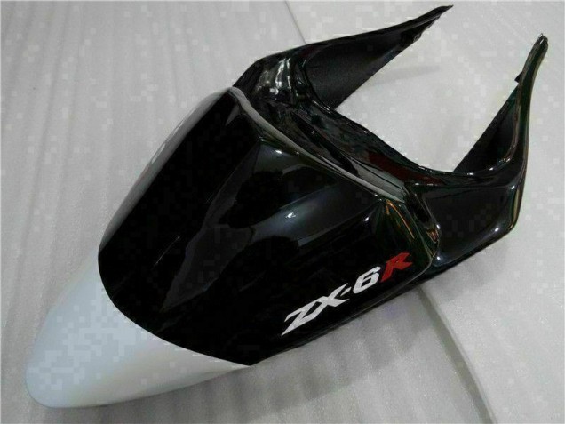 Inyección Kit Carenados Moto ZX6R 09-12 - Negro Blanco 3M Touch4 Inyección Kit Carenados Moto ZX6R 09-12 - Negro Blanco 3M Touch4