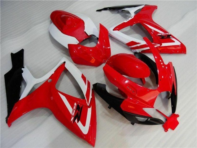 Inyección Kits Carenados Moto GSXR 600 / 750 K6 06-07 - Rojo Blanco Inyección Kits Carenados Moto GSXR 600 / 750 K6 06-07 - Rojo Blanco