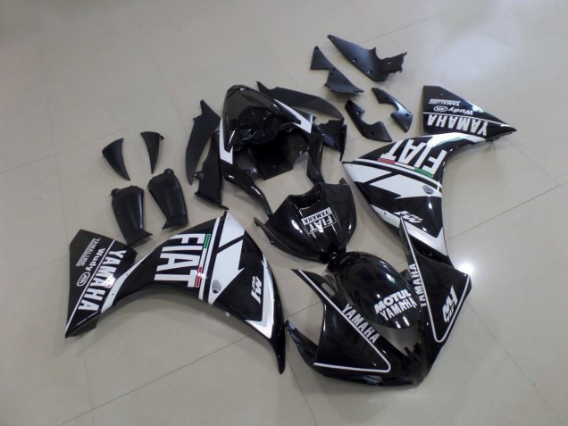Inyección Kits Carenados Moto R1 12-14 - Negro Blanco Fiat Inyección Kits Carenados Moto R1 12-14 - Negro Blanco Fiat