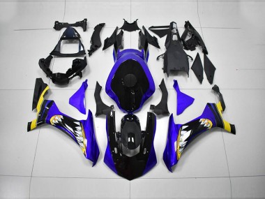 Inyección Kits Carenados Moto R1 15-19 - Azul Negro