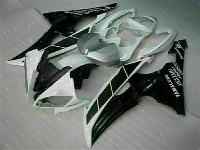 Inyección Kits Carenados Moto R6 08-16 - Blanco Negro Inyección Kits Carenados Moto R6 08-16 - Blanco Negro