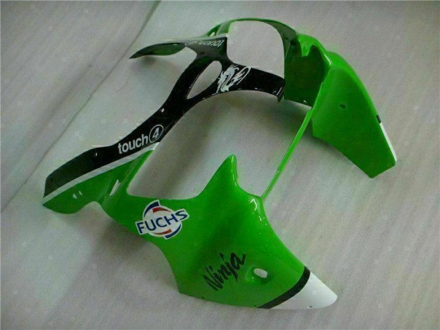 Inyección Kits Carenados Moto ZX6R 00-02 - Verde Negro Inyección Kits Carenados Moto ZX6R 00-02 - Verde Negro
