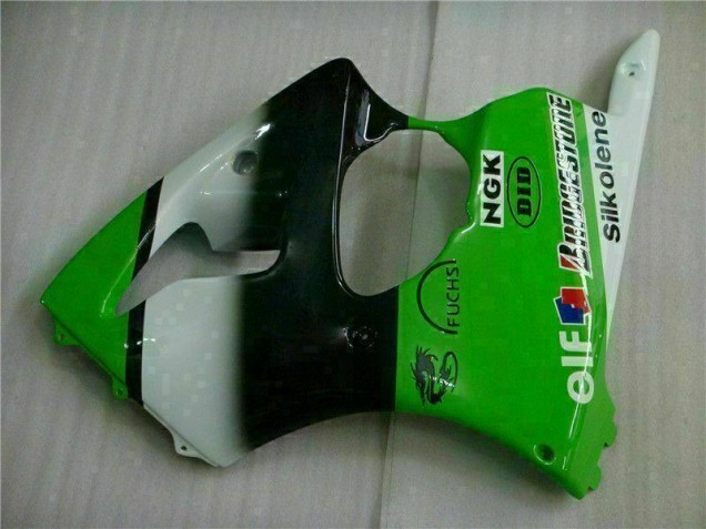 Inyección Kits Carenados Moto ZX6R 00-02 - Verde Negro Inyección Kits Carenados Moto ZX6R 00-02 - Verde Negro