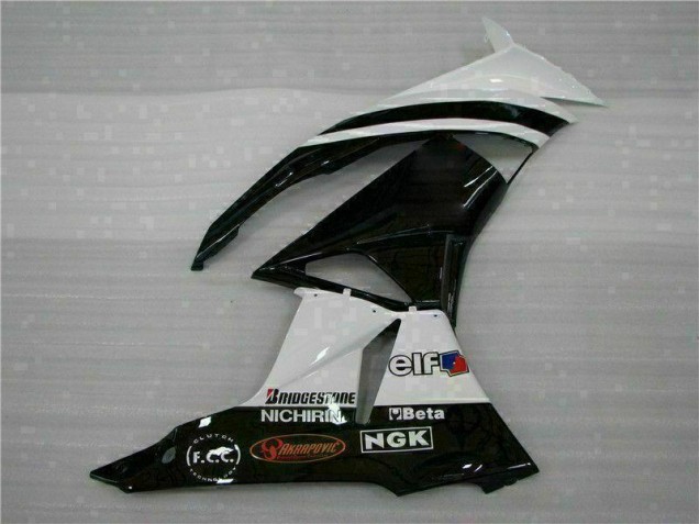Inyección Kits Carenados Moto ZX6R 09-12 - Negro Blanco 3M Touch4 Inyección Kits Carenados Moto ZX6R 09-12 - Negro Blanco 3M Touch4
