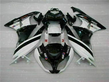 Inyección Kits Carenados Moto ZX6R 09-12 - Negro Blanco 3M Touch4
