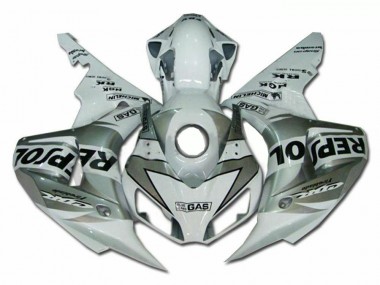 Kit ABS Carenados Motocicleta CBR 1000 RR 04-05 - Plata Repsol
