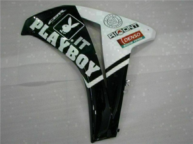 Kit ABS Carenados Motocicleta CBR 1000 RR 08-11 - Blanco Negro Playboy Kit ABS Carenados Motocicleta CBR 1000 RR 08-11 - Blanco Negro Playboy