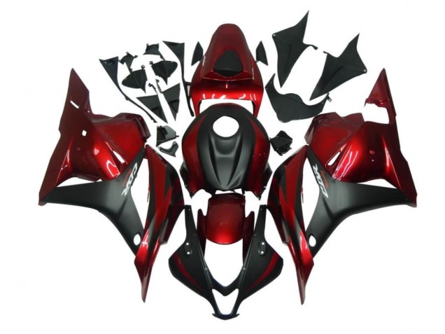 Kit ABS Carenados Motocicleta CBR 600 RR 09-12 - Rojo Negro Kit ABS Carenados Motocicleta CBR 600 RR 09-12 - Rojo Negro