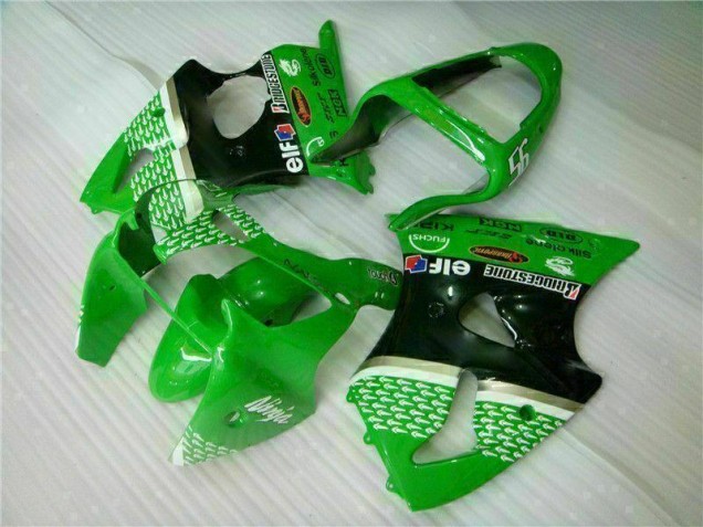 Kit ABS Carenados Motocicleta ZX6R 00-02 - Verde Negro Kit ABS Carenados Motocicleta ZX6R 00-02 - Verde Negro
