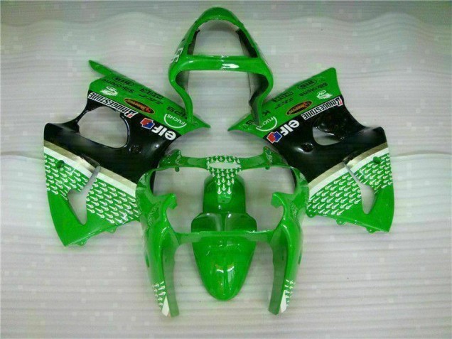 Kit ABS Carenados Motocicleta ZX6R 00-02 - Verde Negro Kit ABS Carenados Motocicleta ZX6R 00-02 - Verde Negro