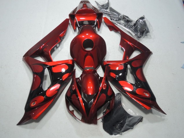 Kit Carenado ABS Completo CBR 1000 RR 06-07 - Rojo Negro Kit Carenado ABS Completo CBR 1000 RR 06-07 - Rojo Negro
