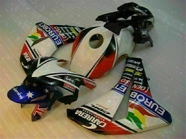Kit Carenado ABS Completo CBR 1000 RR 08-11 - Blanco Azul Kit Carenado ABS Completo CBR 1000 RR 08-11 - Blanco Azul