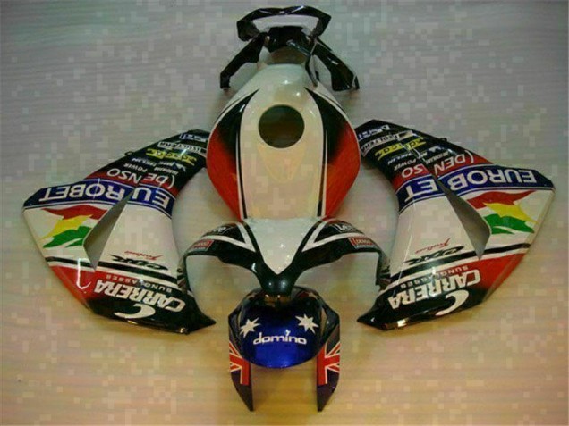 Kit Carenado ABS Completo CBR 1000 RR 08-11 - Blanco Azul Kit Carenado ABS Completo CBR 1000 RR 08-11 - Blanco Azul