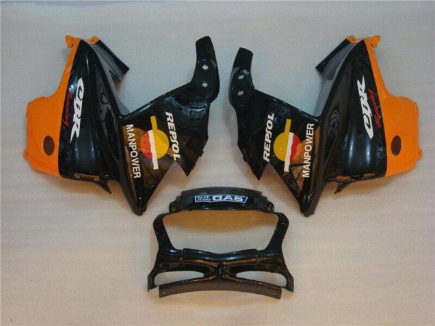 Kit Carenado ABS Completo CBR 600 F3 95-98 - Negro Naranja Repsol Kit Carenado ABS Completo CBR 600 F3 95-98 - Negro Naranja Repsol