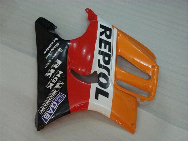 Kit Carenado ABS Completo CBR 600 F3 95-98 - Negro Naranja Repsol Kit Carenado ABS Completo CBR 600 F3 95-98 - Negro Naranja Repsol