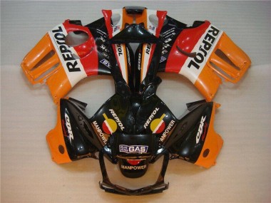 Kit Carenado ABS Completo CBR 600 F3 95-98 - Negro Naranja Repsol