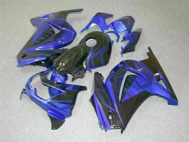 Kit Carenado ABS Completo EX250 08-12 - Azul Negro Kit Carenado ABS Completo EX250 08-12 - Azul Negro