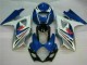 Kit Carenado ABS Completo GSXR 1000 K7 07-08 - Azul Blanco
