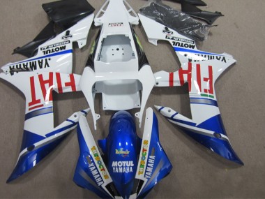 Kit Carenado ABS Completo R1 02-03 - Azul Blanco Motul Fiat