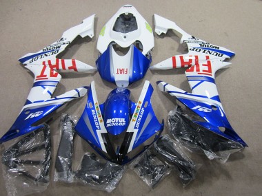 Kit Carenado ABS Completo R1 04-06 - Azul Blanco Motul Fiat