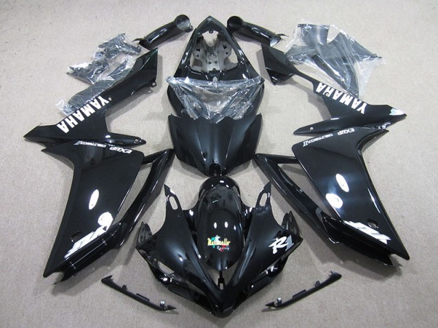 Kit Carenado ABS Completo R1 07-08 - Negro Blanco Calcomanía Kit Carenado ABS Completo R1 07-08 - Negro Blanco Calcomanía