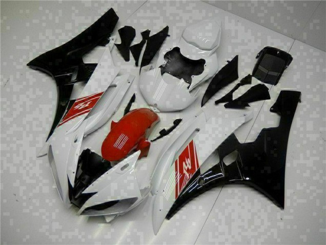 Kit Carenado ABS Completo R6 06-07 - Blanco Negro Kit Carenado ABS Completo R6 06-07 - Blanco Negro