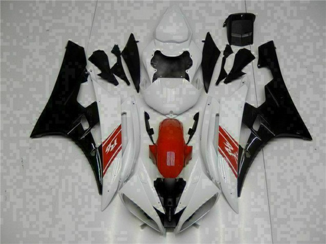 Kit Carenado ABS Completo R6 06-07 - Blanco Negro Kit Carenado ABS Completo R6 06-07 - Blanco Negro