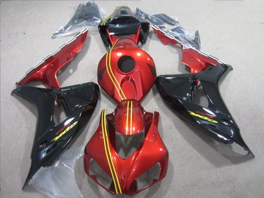 Kit Carenado Inyección CBR 1000 RR 06-07 - Negro Rojo Amarillo