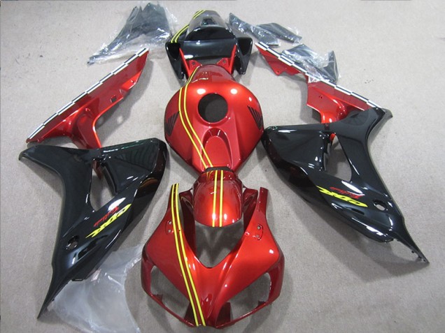 Kit Carenado Inyección CBR 1000 RR 06-07 - Negro Rojo Amarillo Kit Carenado Inyección CBR 1000 RR 06-07 - Negro Rojo Amarillo