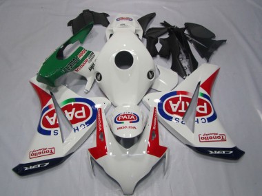 Kit Carenado Inyección CBR 1000 RR 08-11 - Blanco Rojo PATA