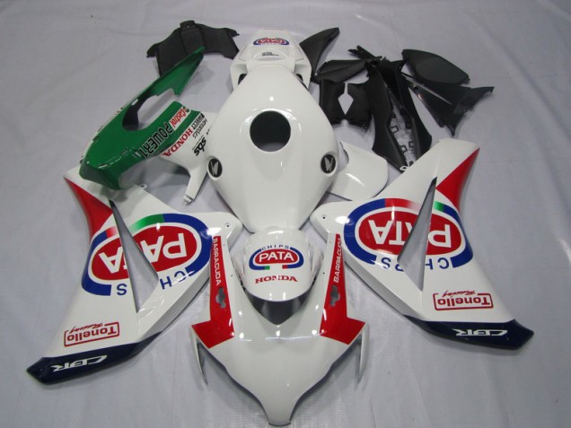 Kit Carenado Inyección CBR 1000 RR 08-11 - Blanco Rojo PATA Kit Carenado Inyección CBR 1000 RR 08-11 - Blanco Rojo PATA