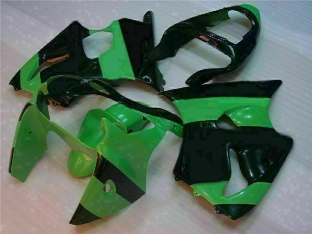 Kit Carenado Inyección ZX6R 00-02 - Verde Negro Kit Carenado Inyección ZX6R 00-02 - Verde Negro