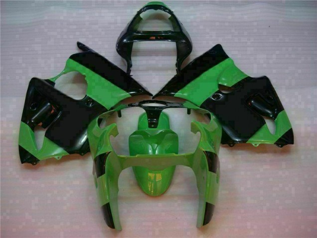 Kit Carenado Inyección ZX6R 00-02 - Verde Negro Kit Carenado Inyección ZX6R 00-02 - Verde Negro