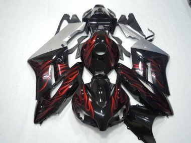 Kit Carenados Moto CBR 1000 RR 04-05 - Negro Rojo Llama