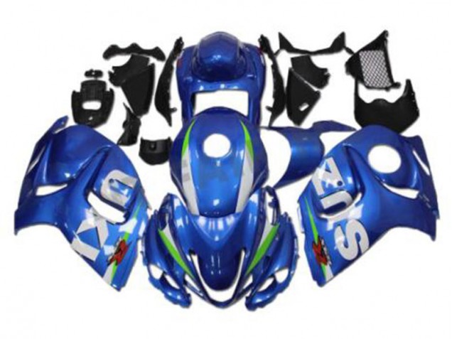 Kit Carenados Moto GSXR 1300 Hayabusa 08-19 - Azul Blanco Kit Carenados Moto GSXR 1300 Hayabusa 08-19 - Azul Blanco