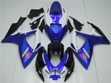 Kit Carenados Moto GSXR 600 / 750 K6 06-07 - Blanco Azul