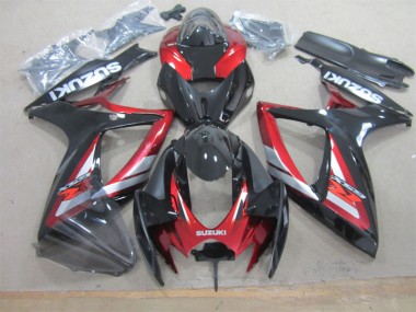 Kit Carenados Moto GSXR 600 K6 06-07 - Negro Rojo