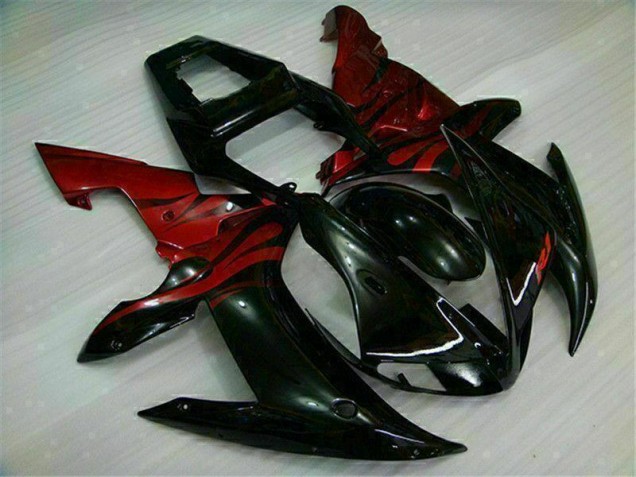 Kit Carenados Moto R1 02-03 - Negro Rojo Kit Carenados Moto R1 02-03 - Negro Rojo