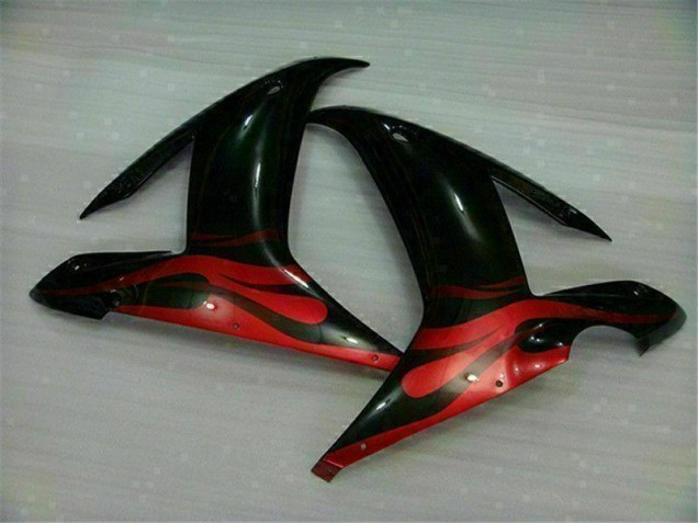 Kit Carenados Moto R1 02-03 - Negro Rojo Kit Carenados Moto R1 02-03 - Negro Rojo