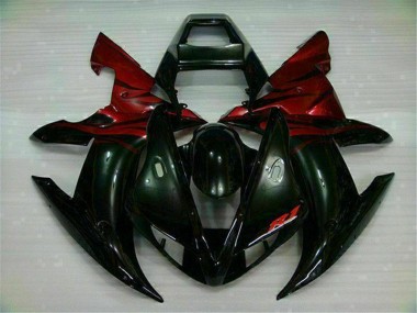 Kit Carenados Moto R1 02-03 - Negro Rojo